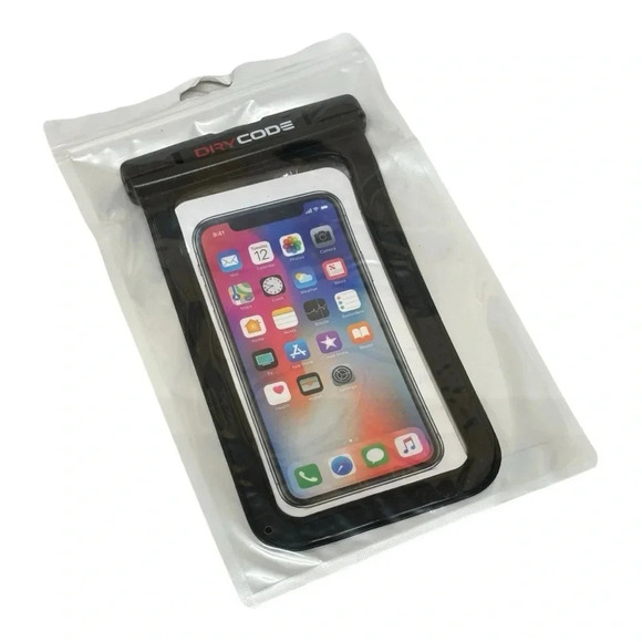 Dry Code Waterproof Phone Case, Black & Clear - Picture 1 of 4